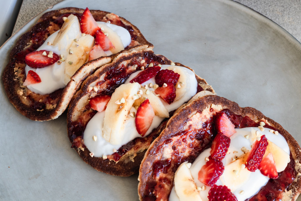 PB&J Pancake Tacos