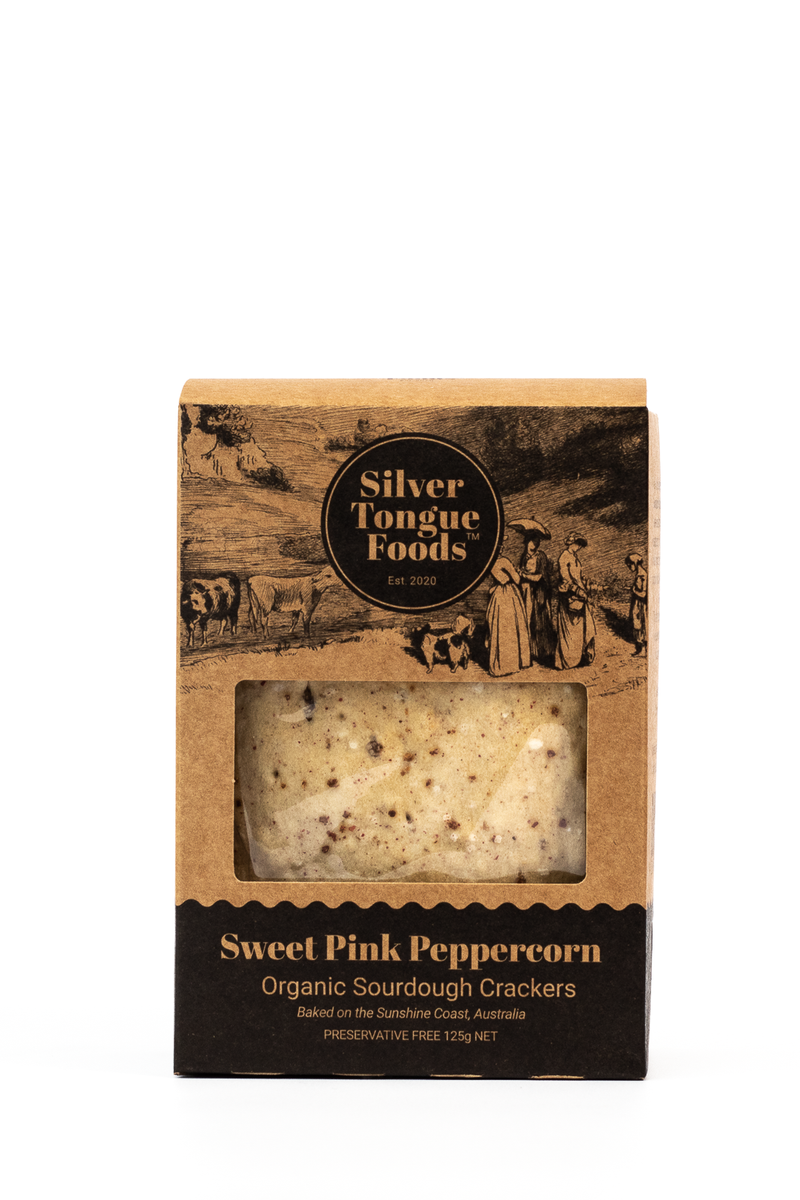 Pink Peppercorn Sourdough Cracker Silver Tongue Foods